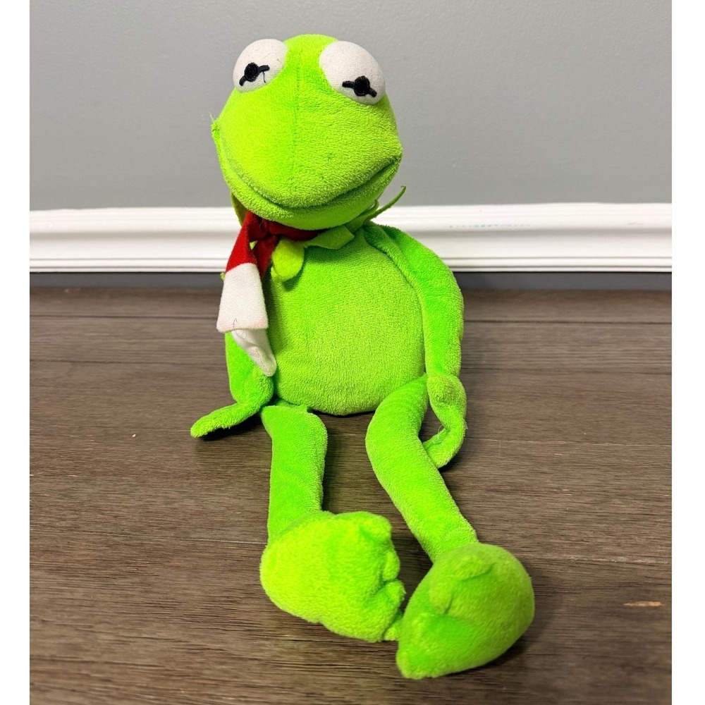 Kermit The Frog 18 Inch Plush With Christmas Scarf Jim‎ Henson Muppets